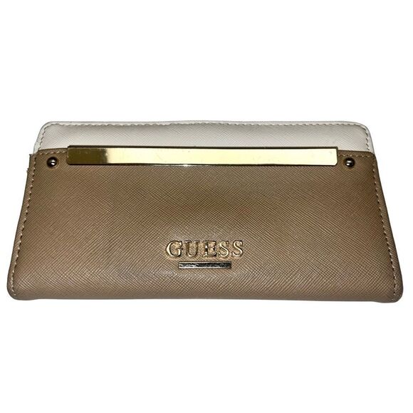 GUESS Factory tan and gold Jewlie Crossbody with BONUS matching wallet! - Picture 15 of 16